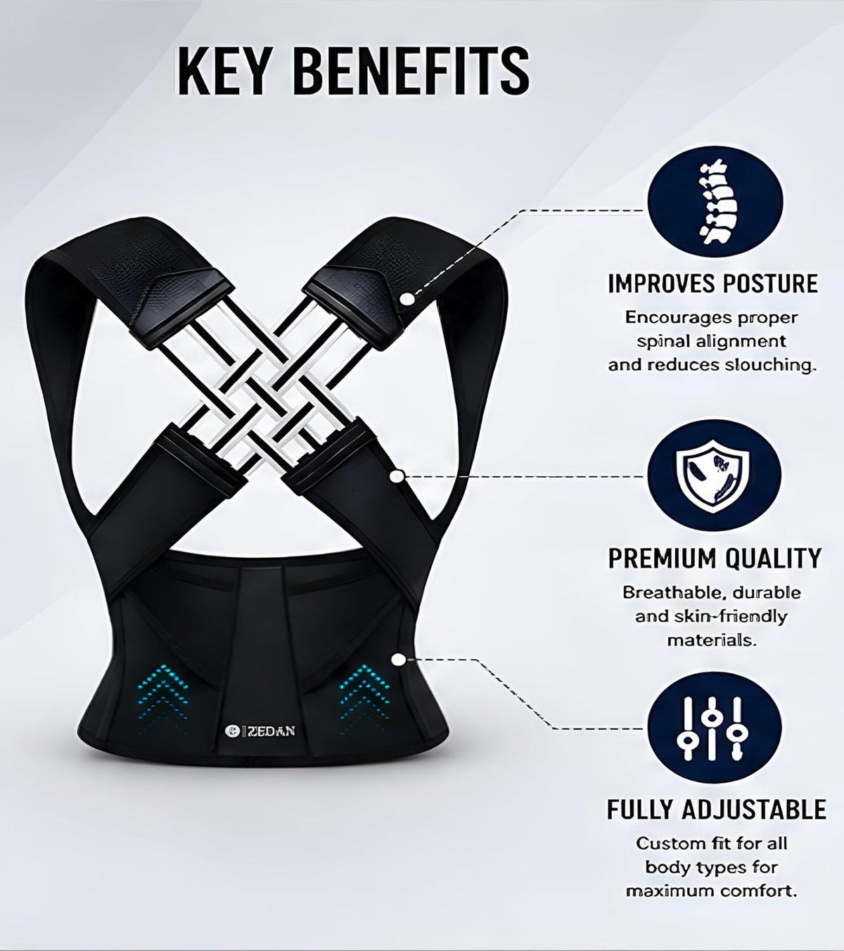 Body Core™ PostureAlign — Adjustable Posture Corrector